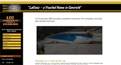 Desktop Screenshot of lciconcrete.com